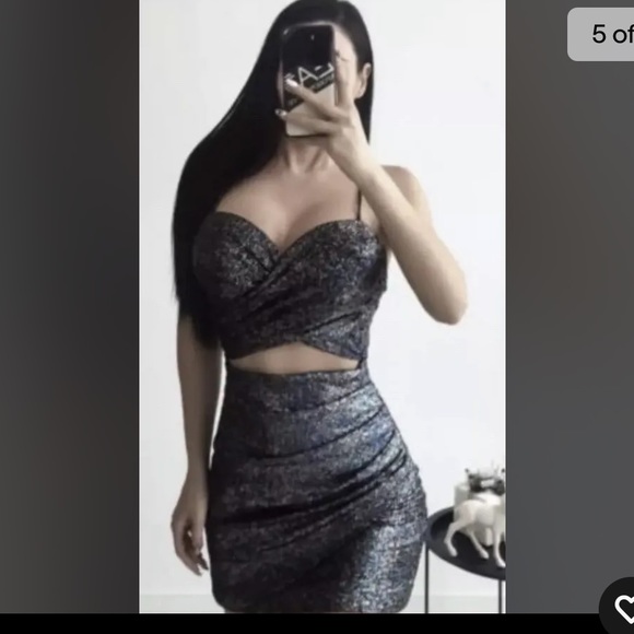 Zara Sparkle Mini Dress - Picture 5 of 10